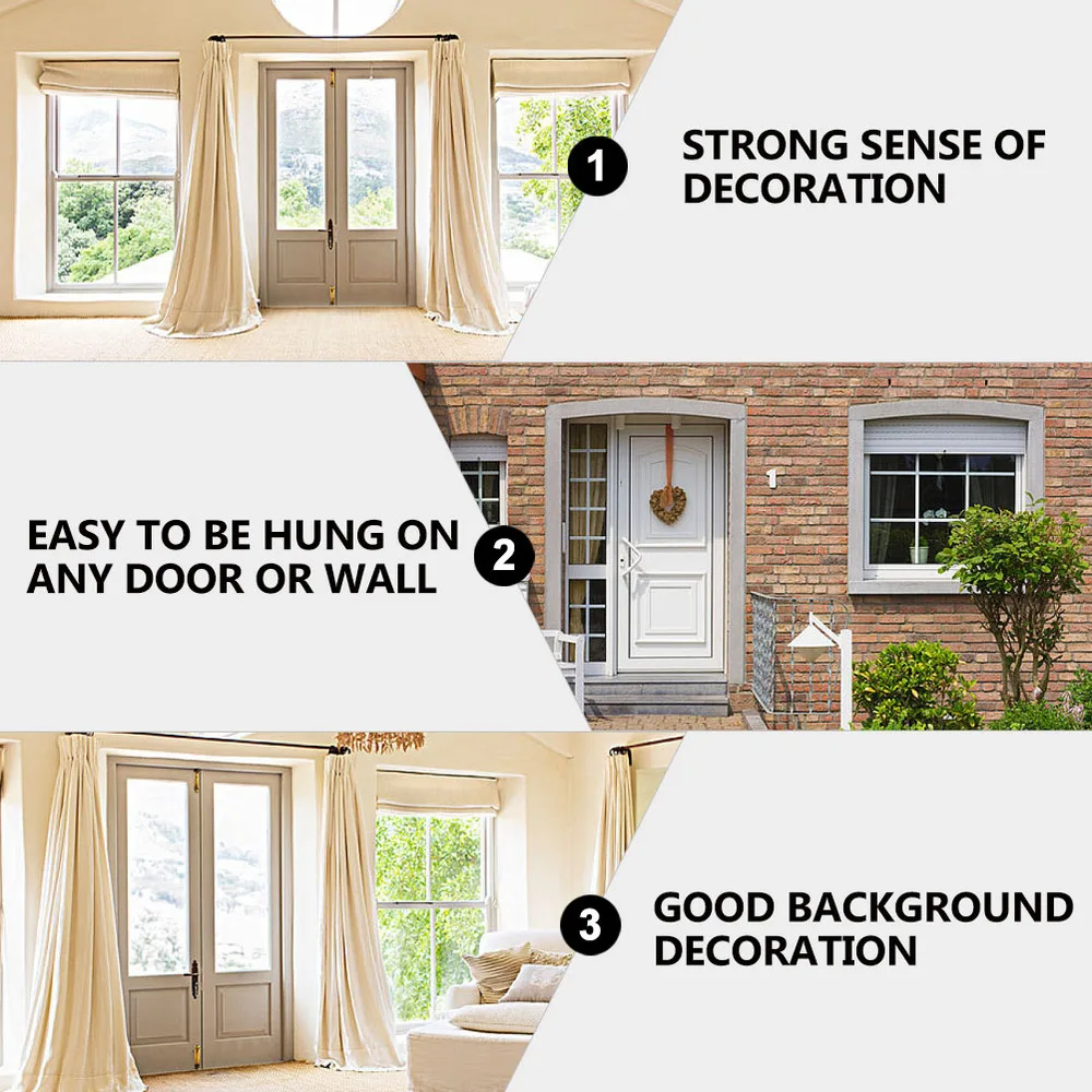 

1 Pair of Festival Couplet Decor Party Door Banner Decorative Door Curtain