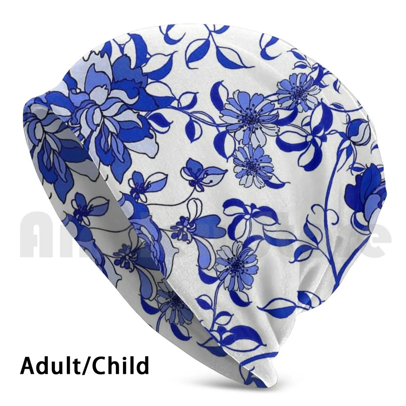 Голландский дизайн: винтажные облегающие шапки с художественным принтом вязаная