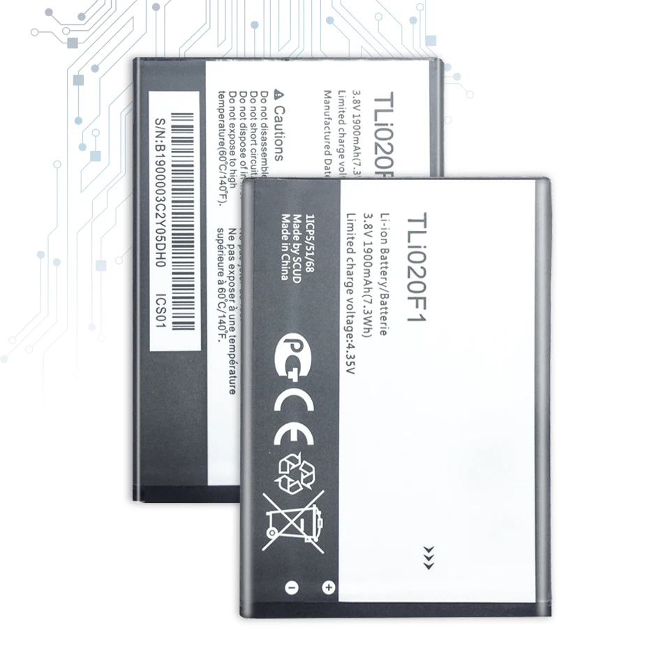 Новая батарея TLI020F1 TLI020F2 для TCL J720T J726T Alcatel One Touch Pop 2 5042d C7 7040 OT Замена телефона на 7040D