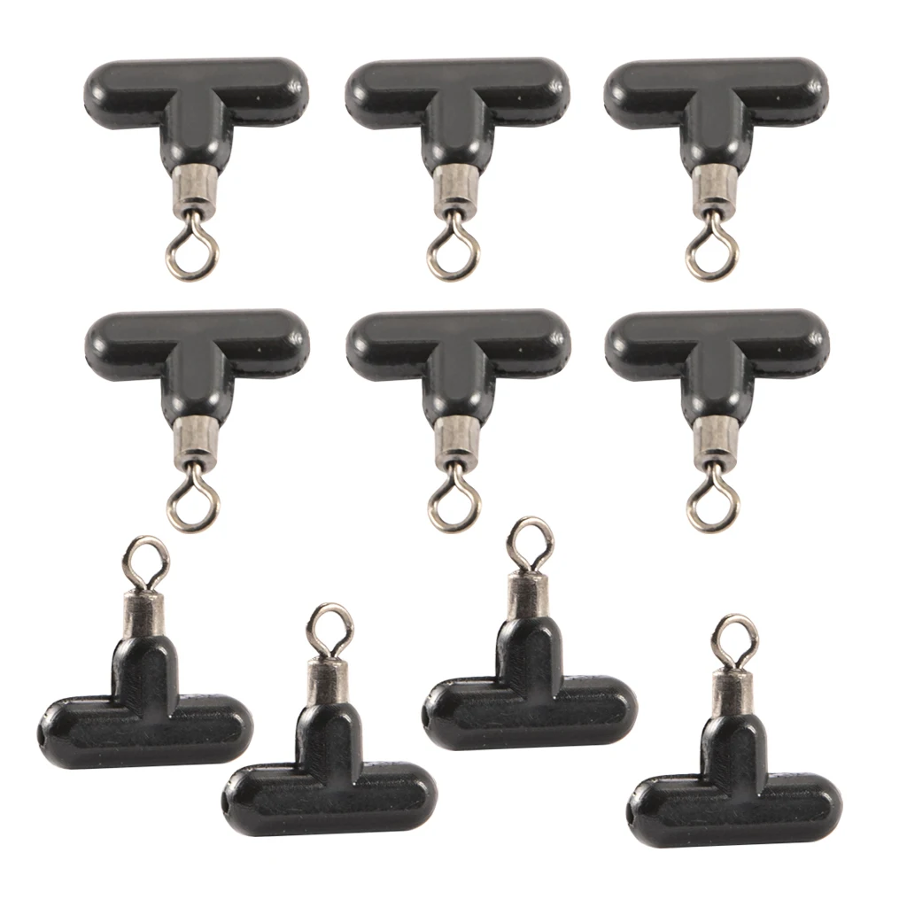 

10pcs Fishing Line Sinker Slide Interlock Snap High Strength Sinkers Slider Aluminum Alloy 3 Types