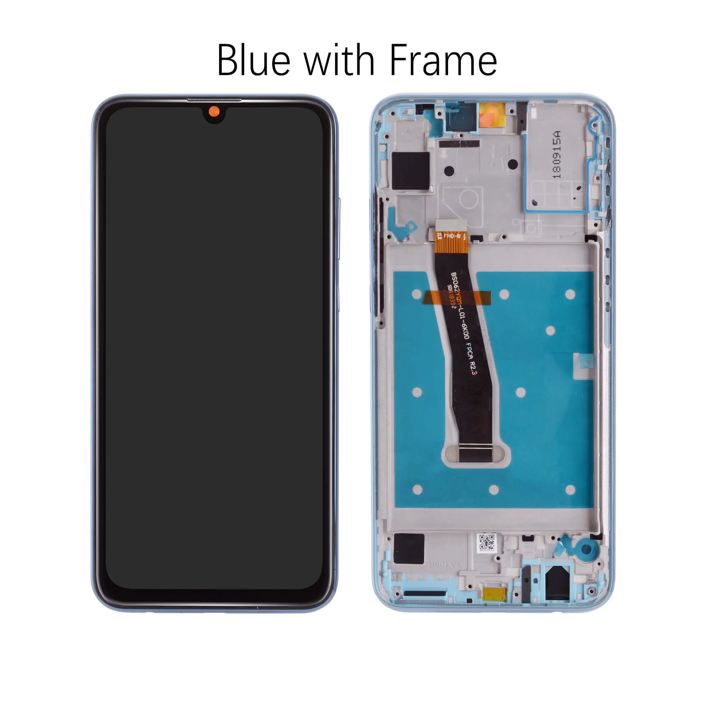 Blue with Frame Дисплей для Huawei Honor 10 Lite HRY-LX1 LCD в сборе с тачскрином 6.21'' черный - Цвет: Blue with Frame