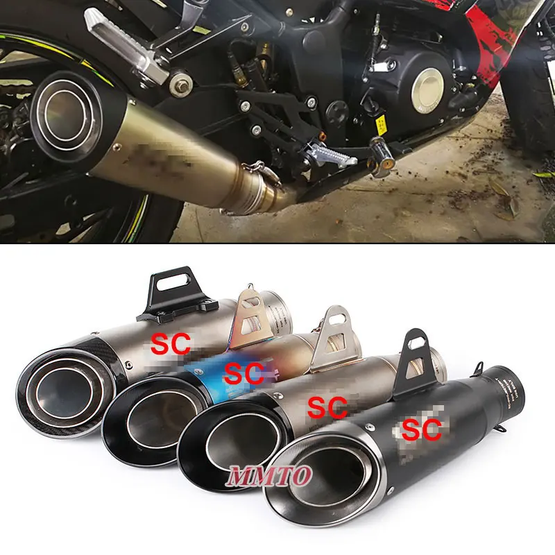 Escapamento Para Escape Moto глушитель для мотоцикла SC 51 мм/60 мм Универсальная труба akrapoviccc Z650