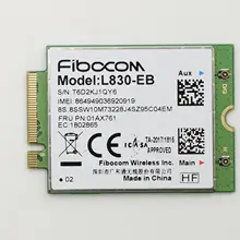 Fibocom L830-EB WWAN Card For Lenovo Thinkpad X280 T480 T580 P52s L480 L580 T490 T590 P53s T490s X390 L490 L590 01AX761