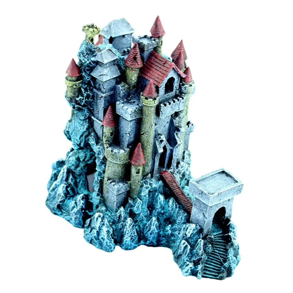 

Aquarium Tank Landscaping Ornaments Castle Resin Crafts Decor