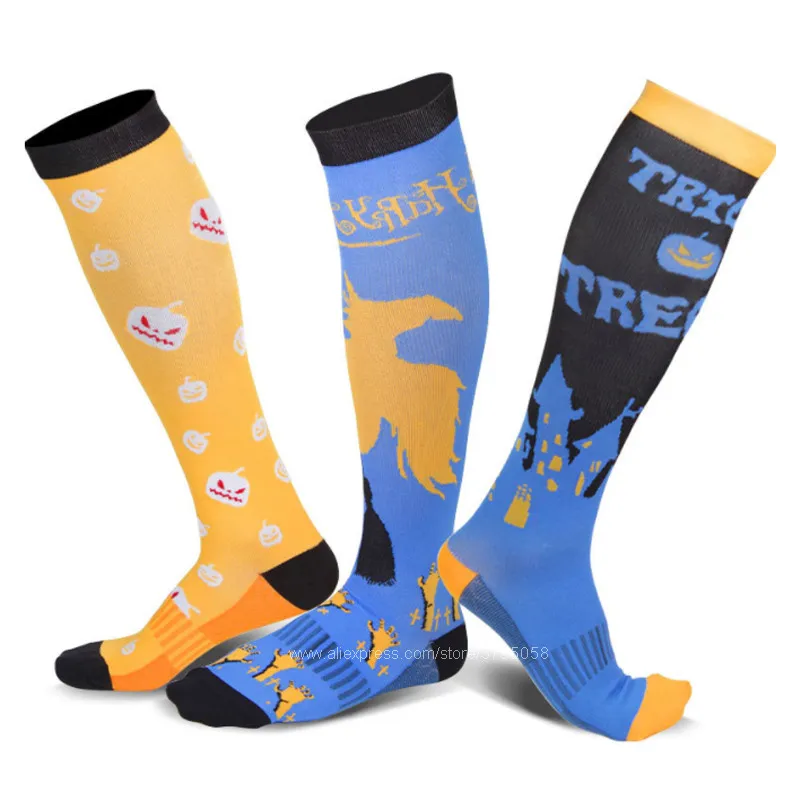 

Спортивные Компрессионные носки 3 пара/лот для женщин и мужчин, Чулки с варикозным расширением вен, носки с венозным давлением