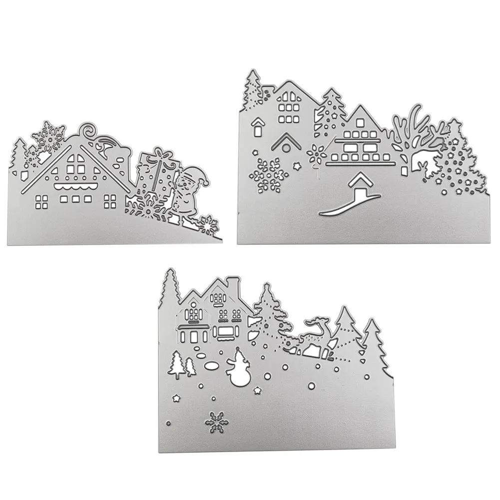 3 шт Серебряная трафаретная рамка для рукоделия декоративный подарок