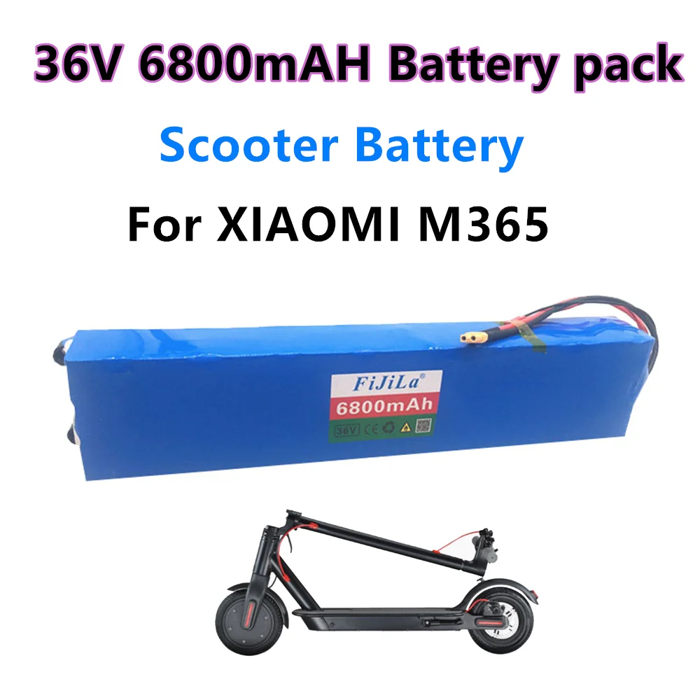 NEW 100% 36V 6800mAH Battery Pack  for XIAOMI M365/1S Scooter 18650 Battery  Pack, M365 Scooter Accessories Battery
