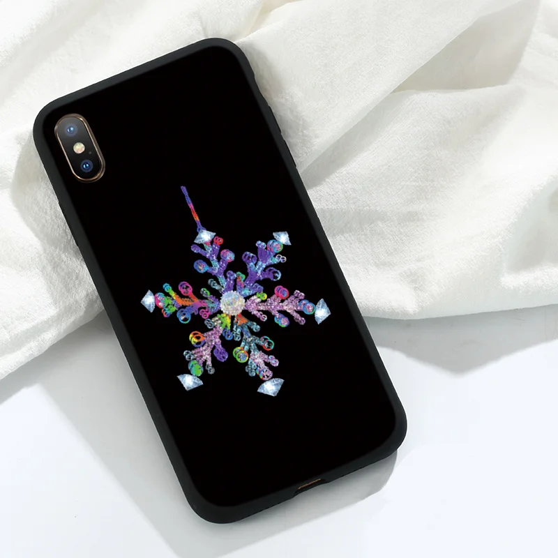 Роскошный силиконовый чехол для iPhone 11 Pro XS Max X XR из ТПУ с изображением рождественской елки чехол для iPhone 7 8 6 6S Plus 5 5S SE