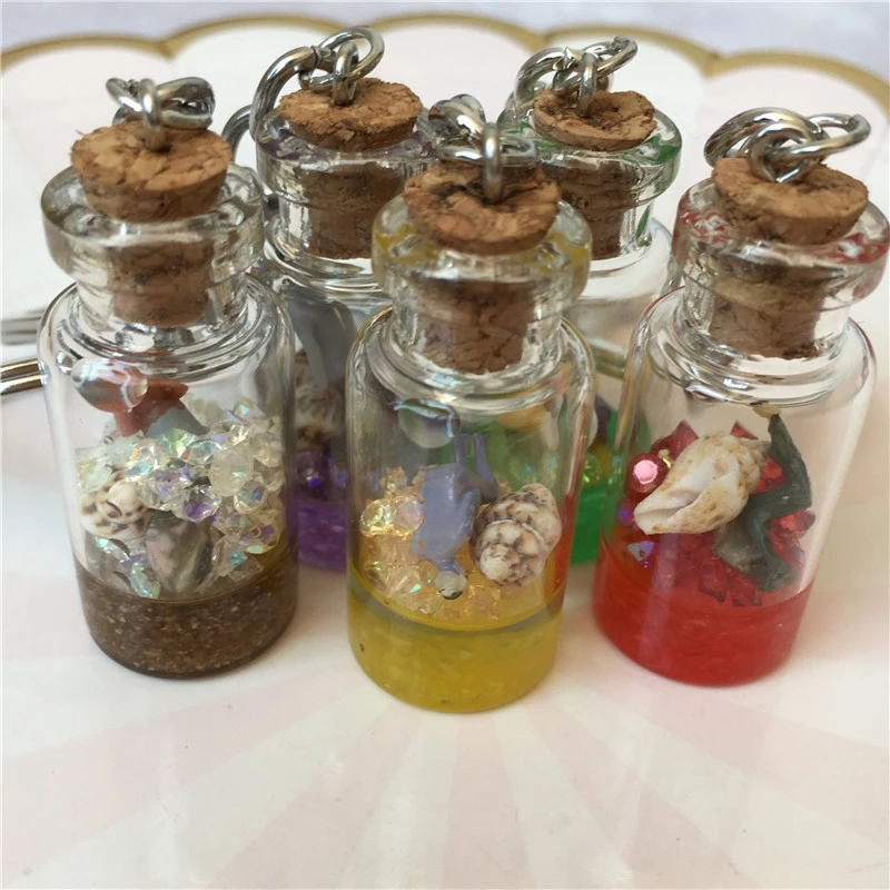 Брелоки с подвеской в виде пейзажа кристаллами искусственное оформление