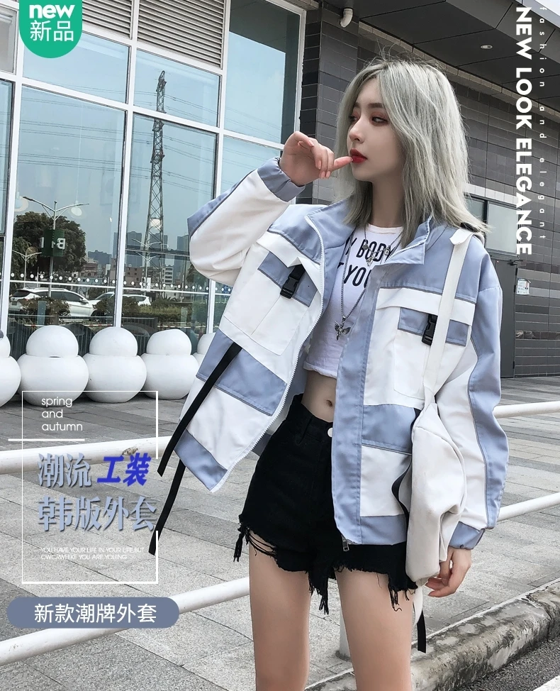 Свободное пальто Женская Осенняя куртка для отдыха Harajuku Casaco Feminino уличная Bts ривердейл пальто и куртки женские