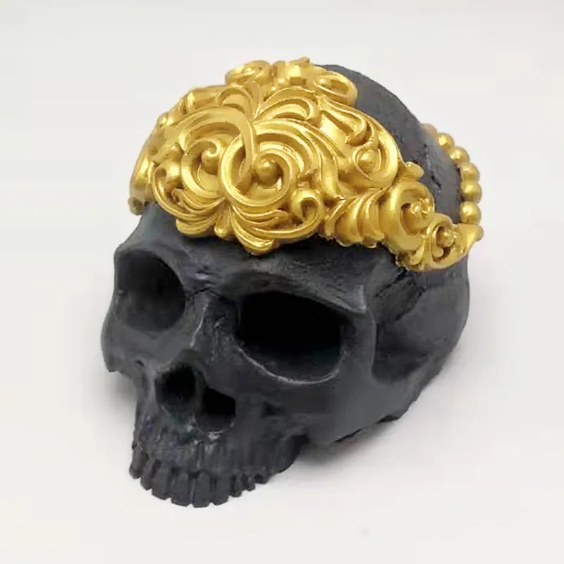 Красивый головной убор девочка Череп Силиконовая форма сделай сам пластырь для