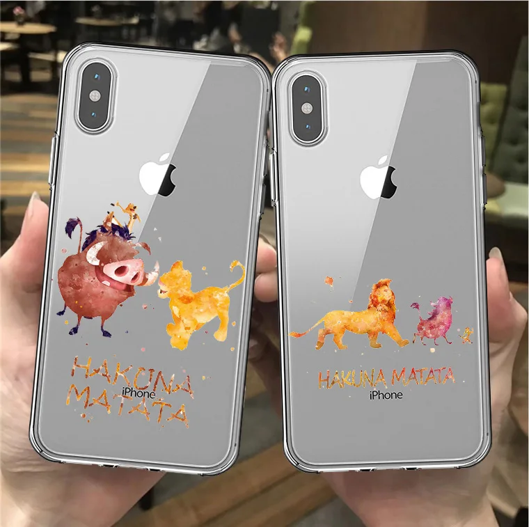 Мягкий силиконовый чехол Lion King Pumba Hakuna Matata для iPhone 11 11PRO MAX 6 6S Plus 7 8 8Plus XSMAX XR|Сумки