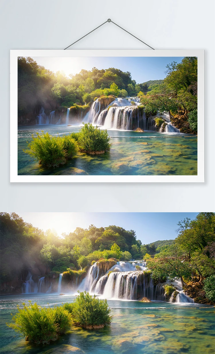 

Waterfall scenery in forest 1000 pieces of super hard puzzle paper puzzle adult decompression children's educational toys gift