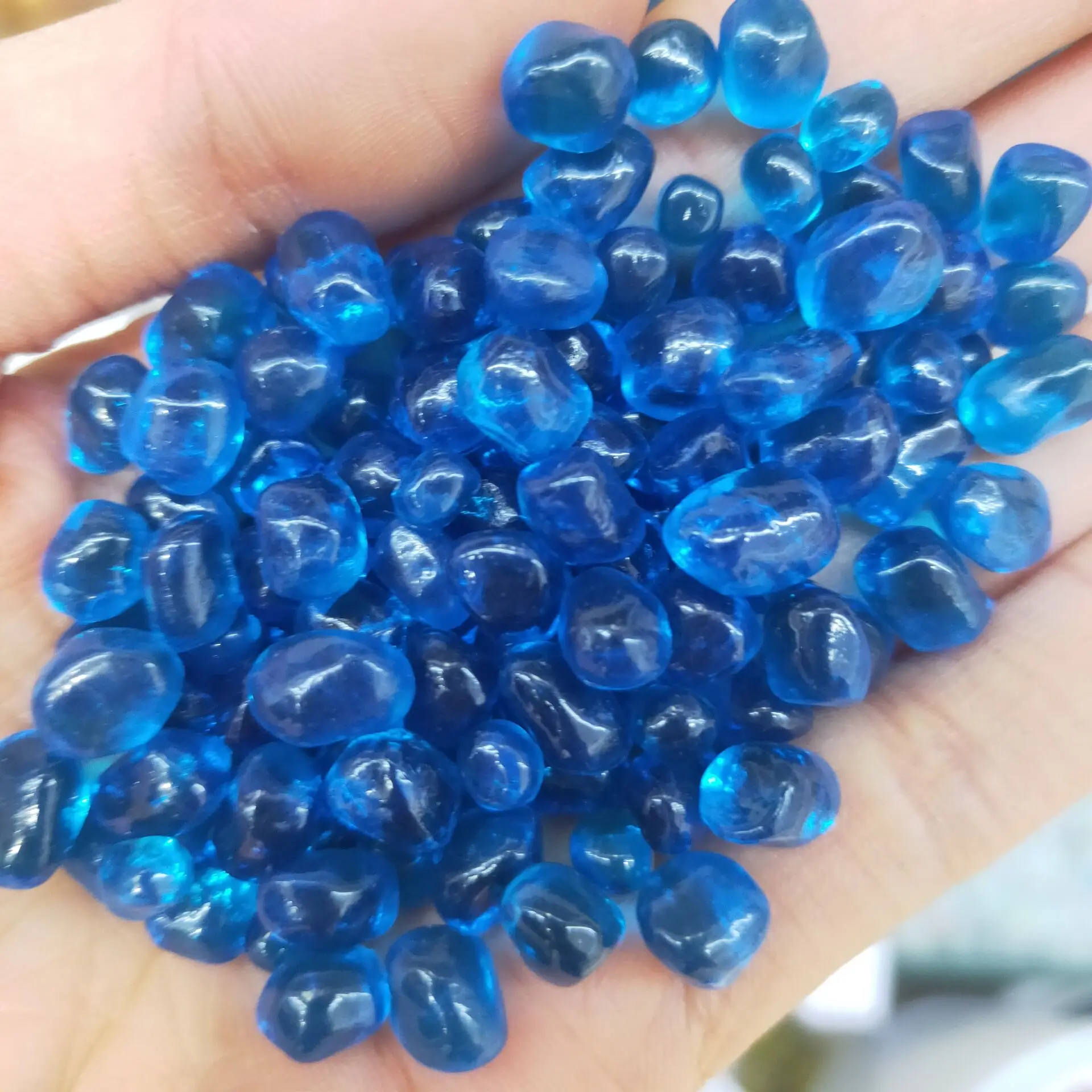 Цветной глазурь гравий камень дегаусс очистка аквариум буддийский в горшке