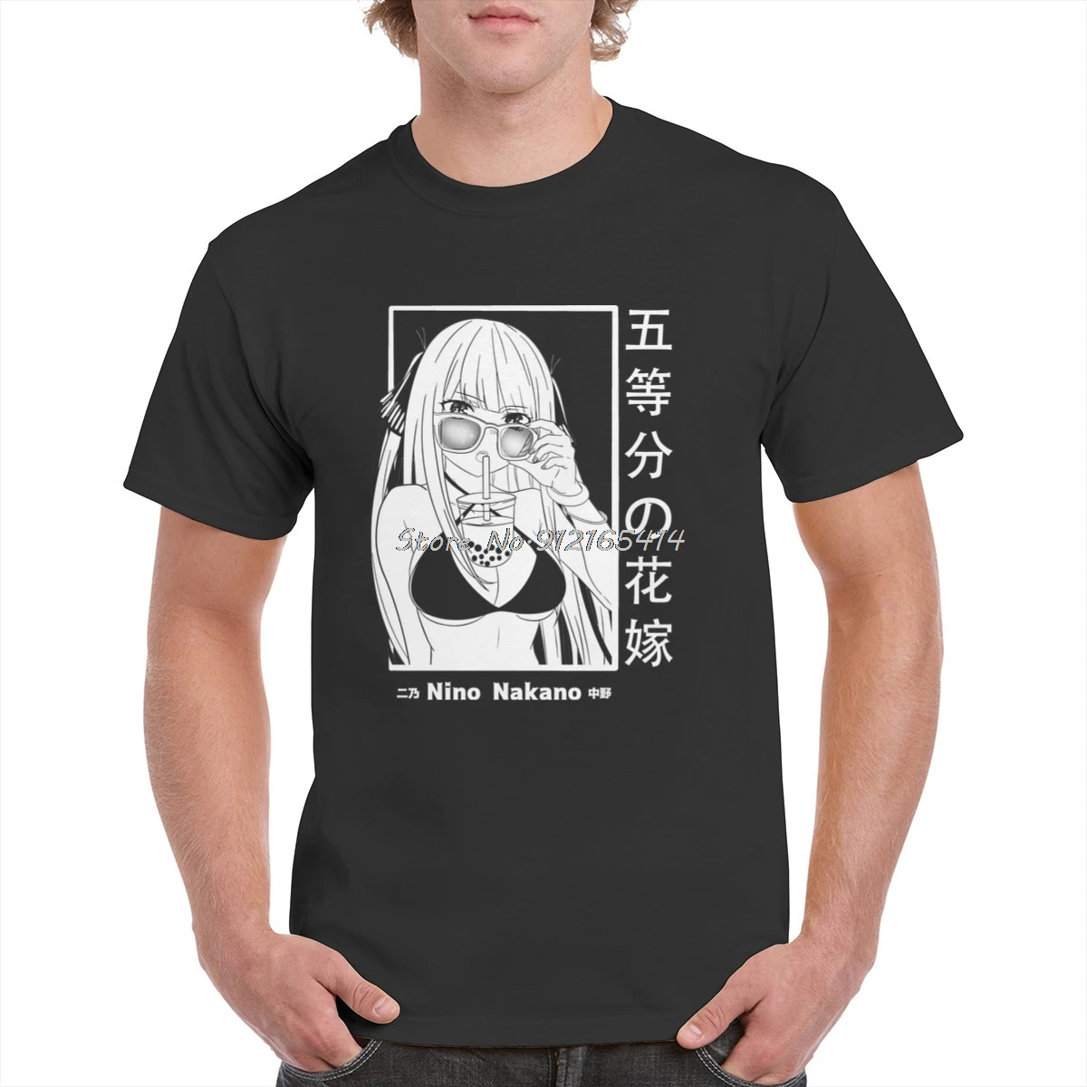 

Retro Aesthetic 5 Toubun No Hanayome Anime T Shirt Cotton Harajuku Funny Nino Nakano Graphic Oversized Top Women T-shirt