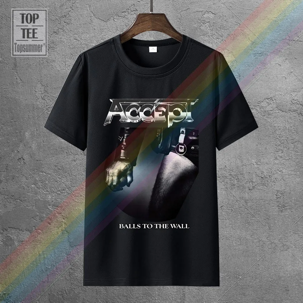 

Accept Balls To The Wall T-Shirt Gothic Emo T-Shirts Punk Rock Men'S Summer Sweatshirt Woman Tshirt Hippie Goth Tee Shirt