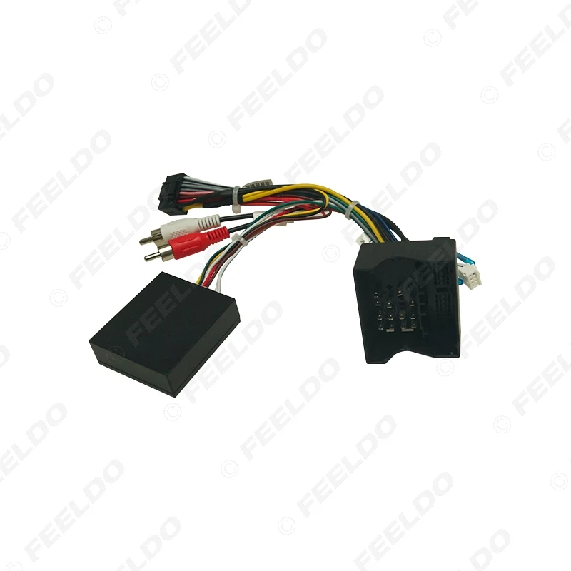 FEELDO Car 16pin Audio Wiring Harness With Canbus Box For Volkswagen Touareg 03-10 Aftermarket Stereo Installation Wire Adapter |