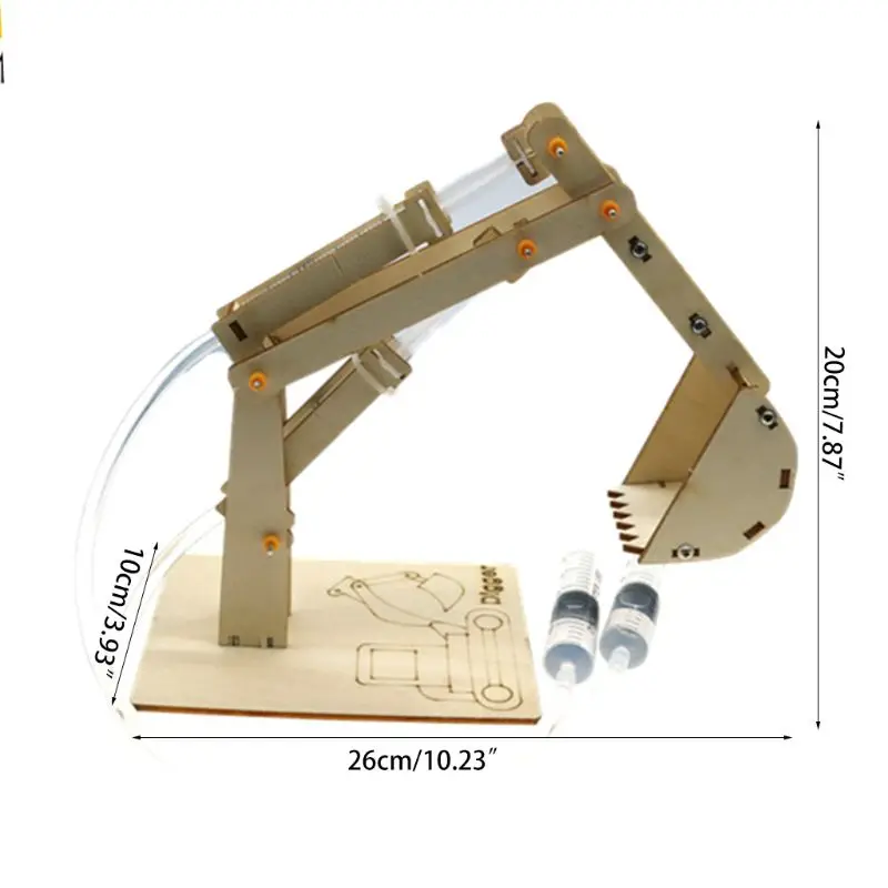 

Hydraulic Excavator DIY Student Technology Small Production Science and Education Toy Model Science Experiment Toy