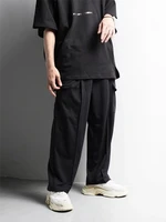 mens sportswear pants and trousers spring and autumn new personalized pleated design fashion casual loose pants