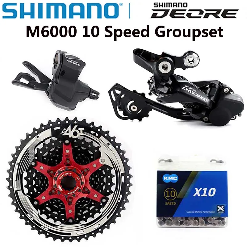 SHIMANO DEORE M6000 10 Скорость указано MTB горный велосипед RD задний переключатель рычаг