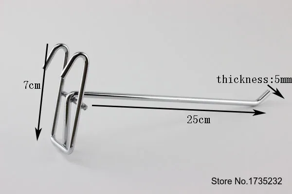 25 см проволочная полка металлический крючок утолщенная L подвесная полоска снек