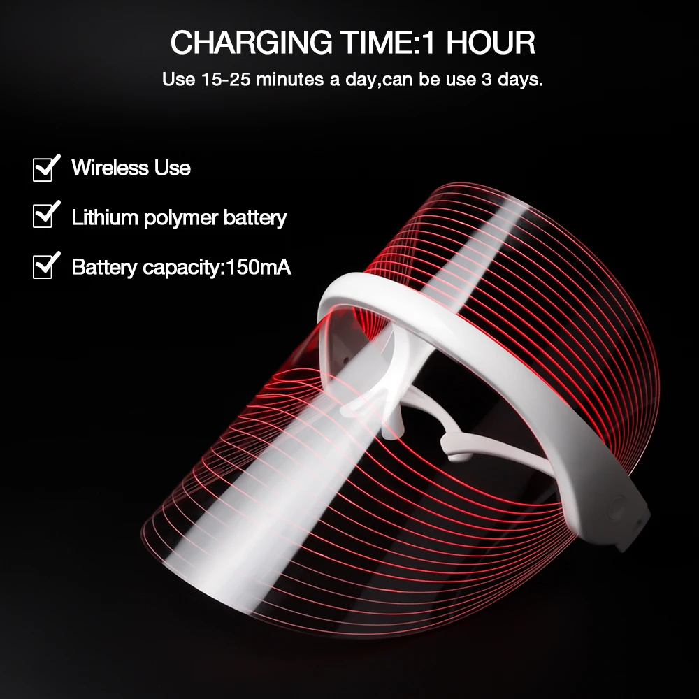 Светодиодсветильник фотонная терапия 3 цвета фотонный терапевтический