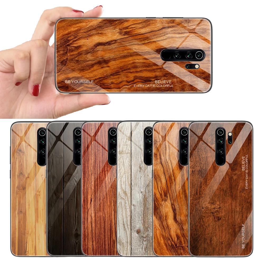 Жесткий чехол с деревянным покрытием для Xiaomi Redmi Note 8 7 6 5 K20 Pro Mi 9T задняя крышка |