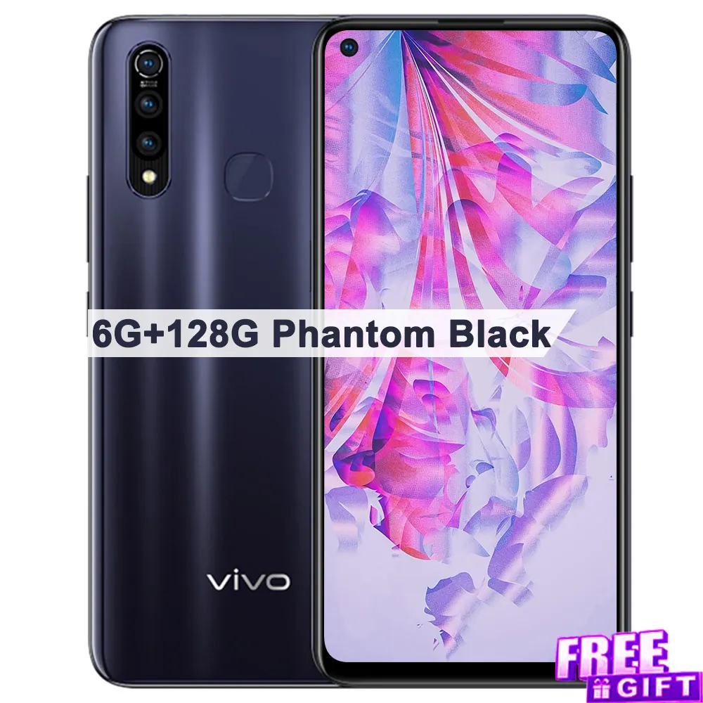 Z5x 6G 128G Black Мобильный телефон vivo Z5x, 5000 мАч, 6,53 дюйма, 4G/6G ram, 64G/128G rom, Восьмиядерный процессор Snapdragon 710, камера 16 МП, мобильный телефон Android 9 - Цвет: Z5x 6G 128G Black