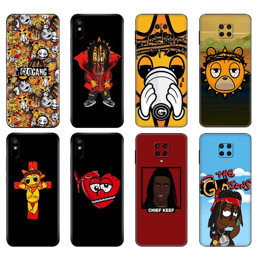 Черный чехол из ТПУ для Xiaomi Redmi 7A 8 8A 9 9A 9C Note 8T Pro T 9S Fundas Glo Gang Chief Keef Capa | Мобильные