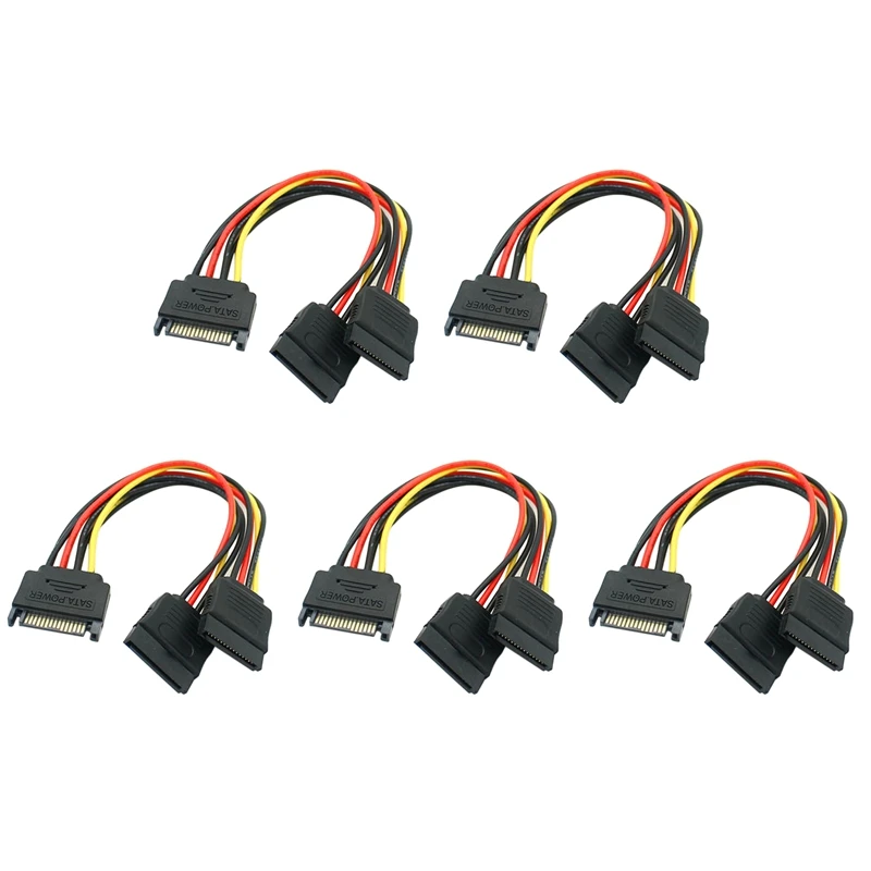 

5 шт., 15-контактный кабель питания SATA