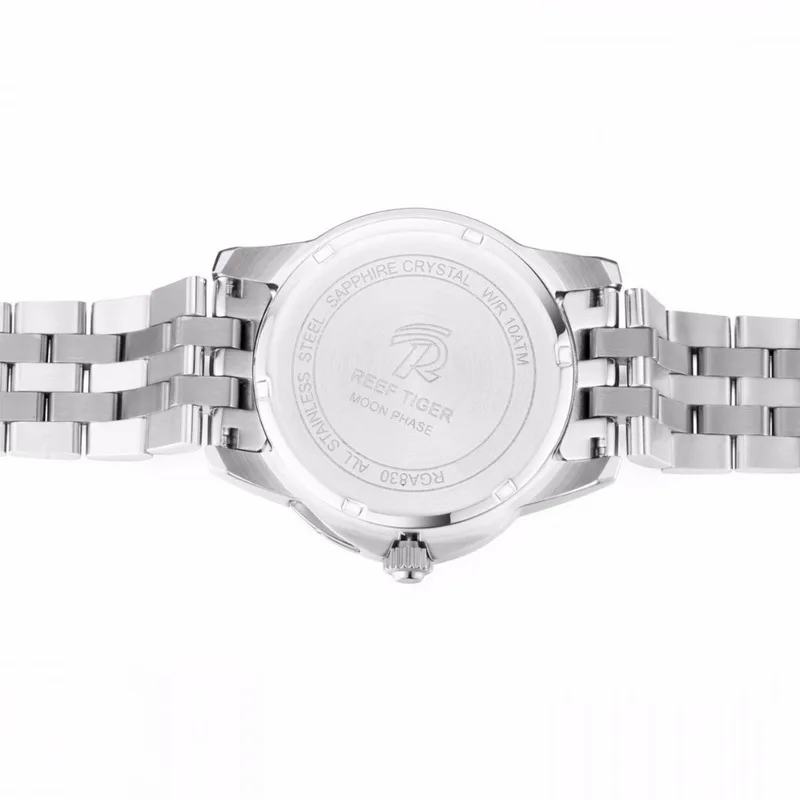 Мужские кварцевые часы мужские наручные Риф Тигр роскошные водонепроницаемые