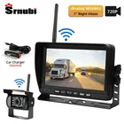 Беспроводная Автомобильная камера заднего вида, водонепроницаемая камера ночного видения для автобусов, автофургонов, Система помощи при парковке