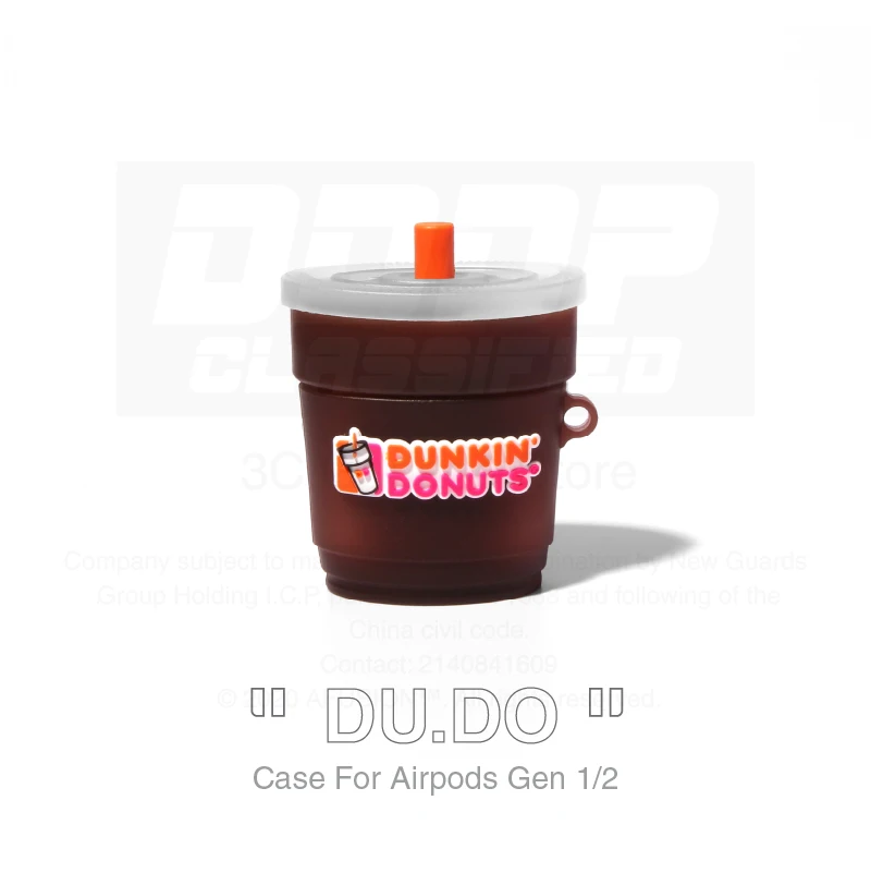 Мягкий защитный силиконовый чехол для Airpods 1/2 pro donuts питье Забавный гаджет с