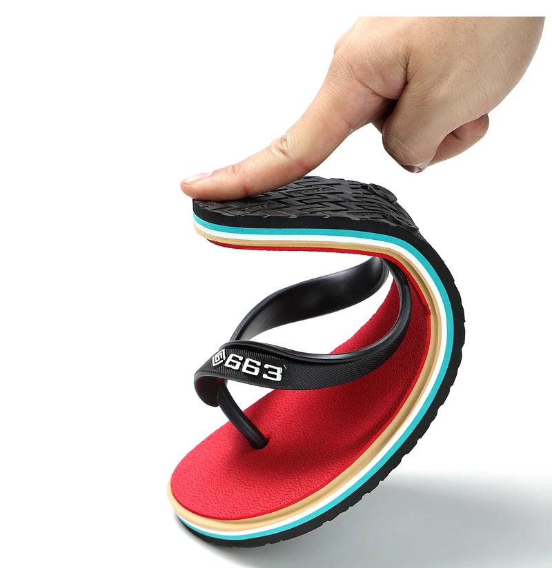 High Quality Hot Sale Flip Flops Men Summer Beach Slippers Men Fashion Breathable Sandals Casual Men Slippers Beach Outdoor
