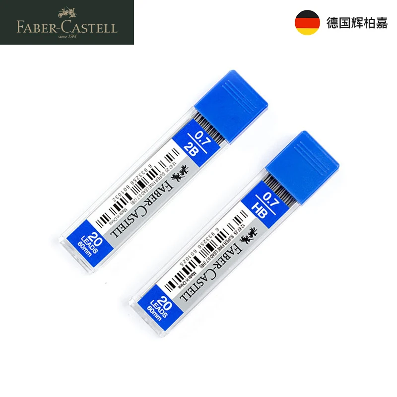 

10 Tubes Germany Faber-Castell HB 2B Refill 1265 1267 0.5/0.7mm Automatic Pencils Lead Drawing Student Writing