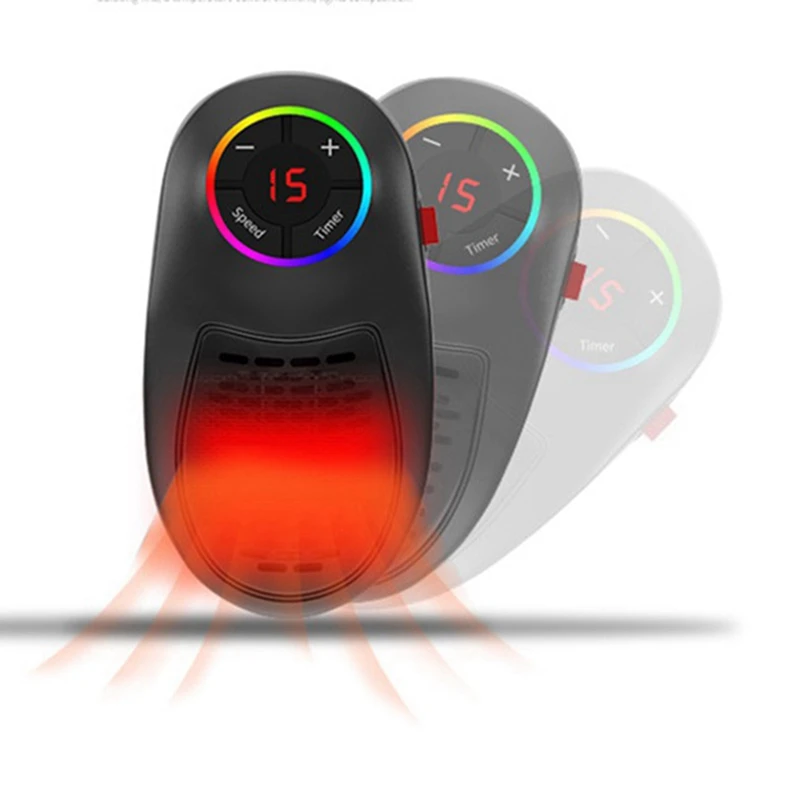 

Heater Portable Electric Space Heater Home Office Desktop Hot Air Heater Remote Quick Heat Thermostat Eu Plug
