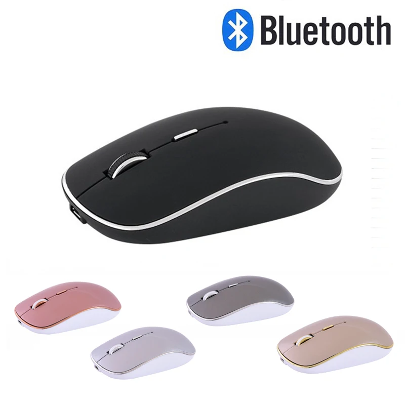 Беспроводная мышь Bluetooth 1600 точек/дюйм перезаряжаемая эргономичная игровая для Mac