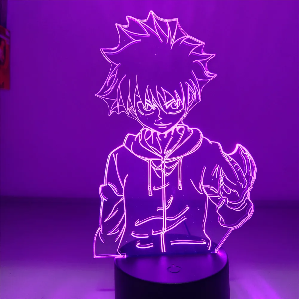 Аниме Hunter X хоть светодиодный ночной Светильник фигурки 3D лампа Украшения в