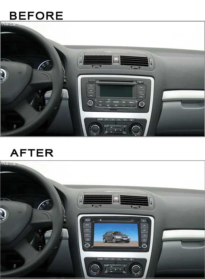 8 дюймовый автомобильный DVD плеер с Android 9 0 GPS для Skoda Octavia a7 2014 2015 Восьмиядерный