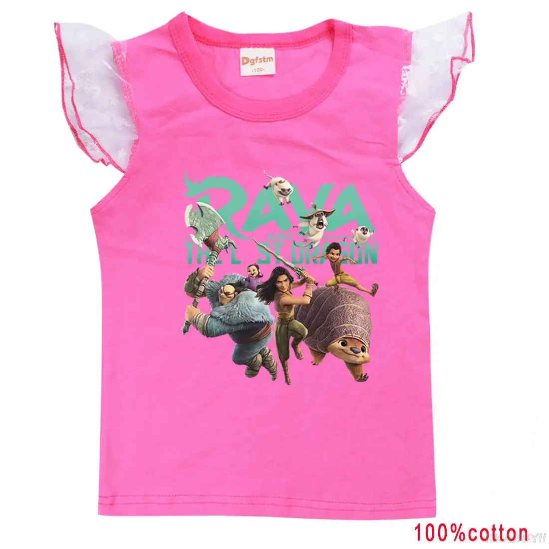 Детская летняя футболка с коротким рукавом и принтом дракон | одежда обувь