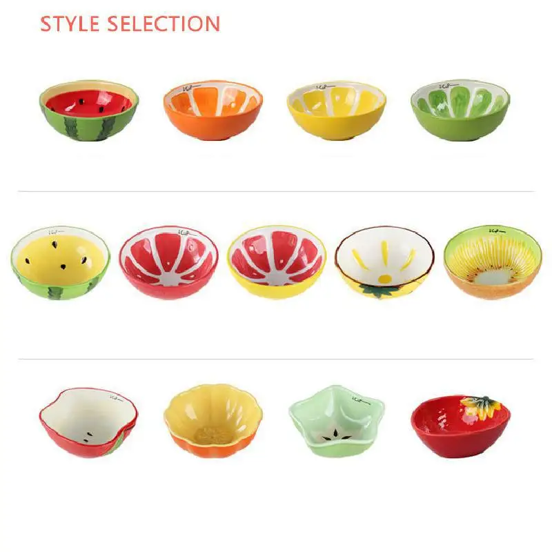 Домашняя чаша для ужина милая Керамическая пиала риса ручная роспись фруктов