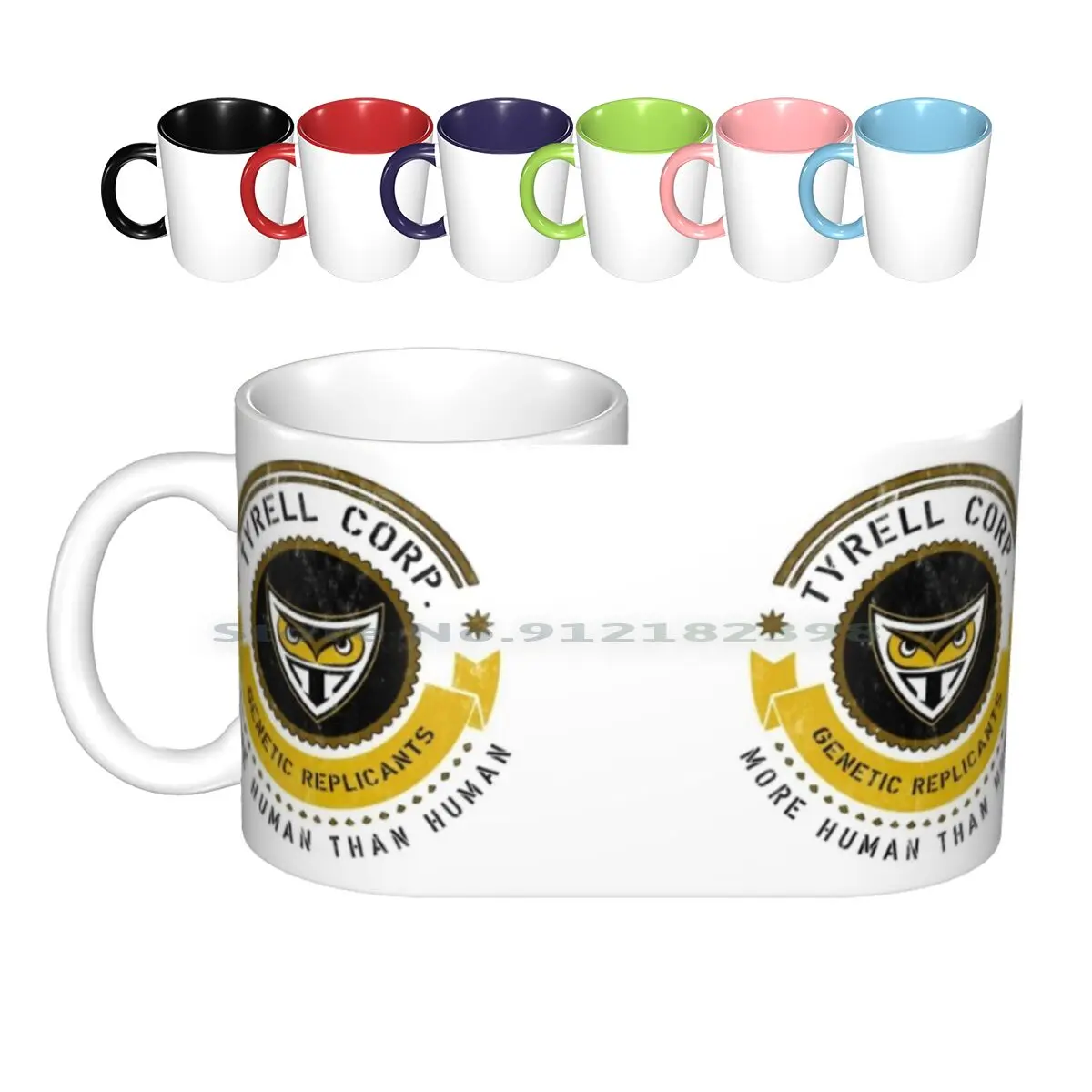 

Керамические кружки крест корпорации тайрелл, кофейные чашки, кружка для молока, чая, корпорации тайрелл, бегунок, корпорации Тирелл