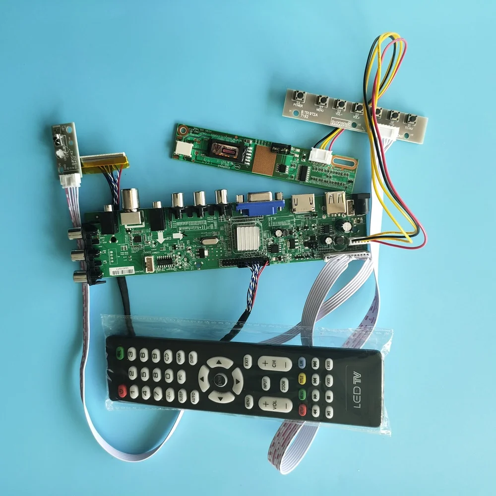 

Kit For LTN170WX-L02 Digital HDMI 1 CCFL LCD DVB-C DVB-T 30pin TV VGA USB AV remote Panel Controller board 1440X900 17"