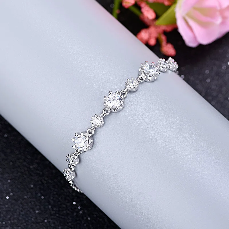 

925 Pure Silver Baitao Jewelry Korean Edition Simple Hand Jewelry lov