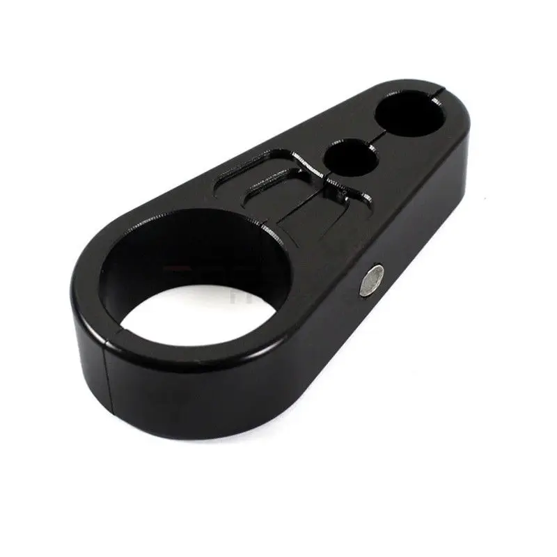 Универсальный 1 'ཕ мм черный хромированный кабельный тормозной зажим для руля сцепления Harley Honda Yamaha Suzuki