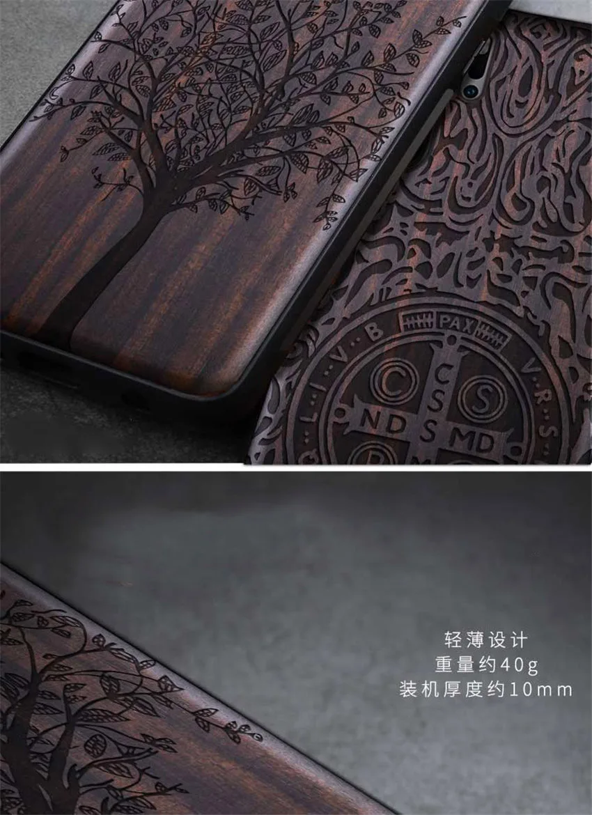 Для huawei P30 чехол Роскошный черное дерево чехол для huawei p30 Pro 3D резной деревянный силиконовый чехол для huawei P30 Pro