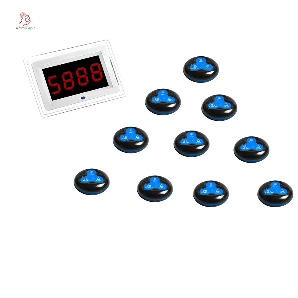 Беспроводная кнопка вызова система заказа используется для ресторана кафе