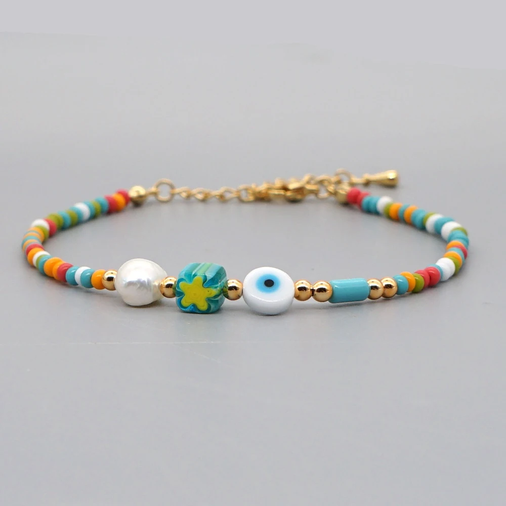 Женский ножной браслет Go2Boho из пресноводного жемчуга летнее пляжное украшение |