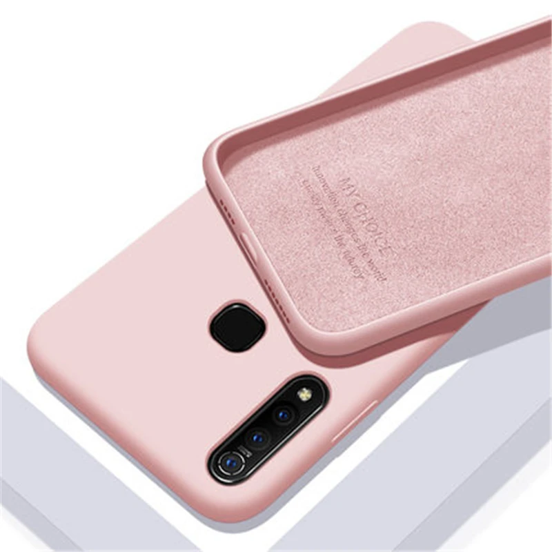Конфетный, TPU чехол для Vivo V17 Neo чехол из углеродного волокна сплошной цвет Жидкий чехол для телефона для Vivo Z5X V15 Z1 Pro Y81 чехол Vivo iQOO Neo
