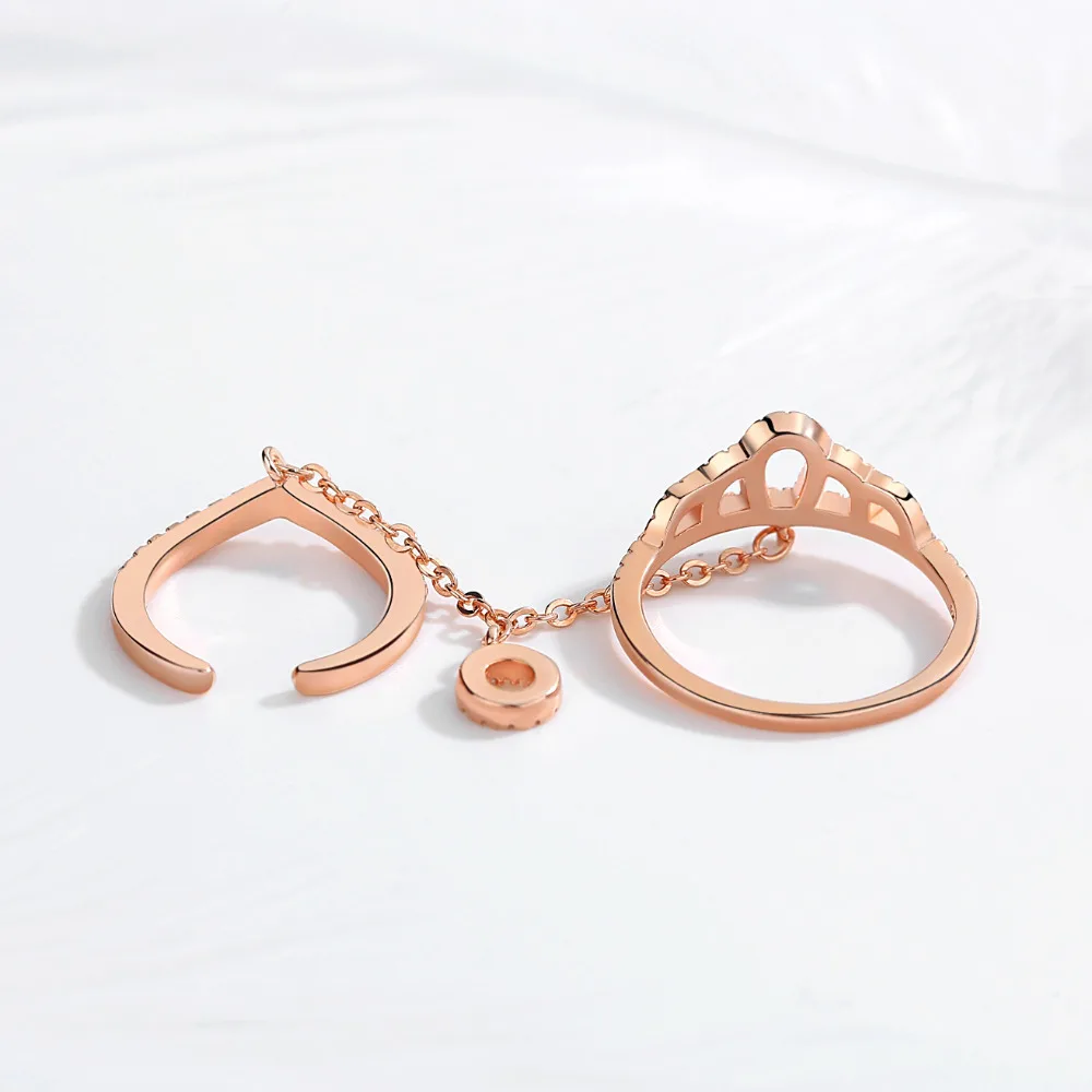 Женское Обручальное Кольцо TONGZHE розовое золото ювелирное изделие из